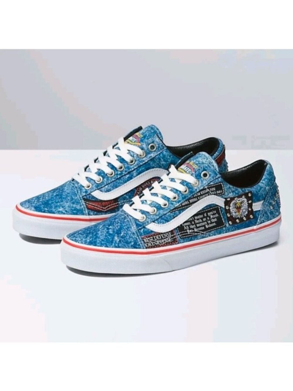 Vans Old Skool Cobra Kai Men 10 Eagle Fang Studded Shoes 0826